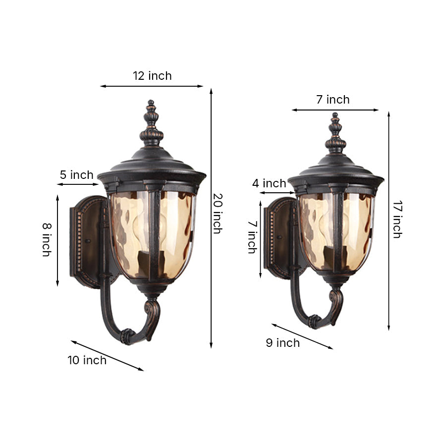 THORNBURY RUSTIC COPPER OUTDOOR SCONCE LIGHT
