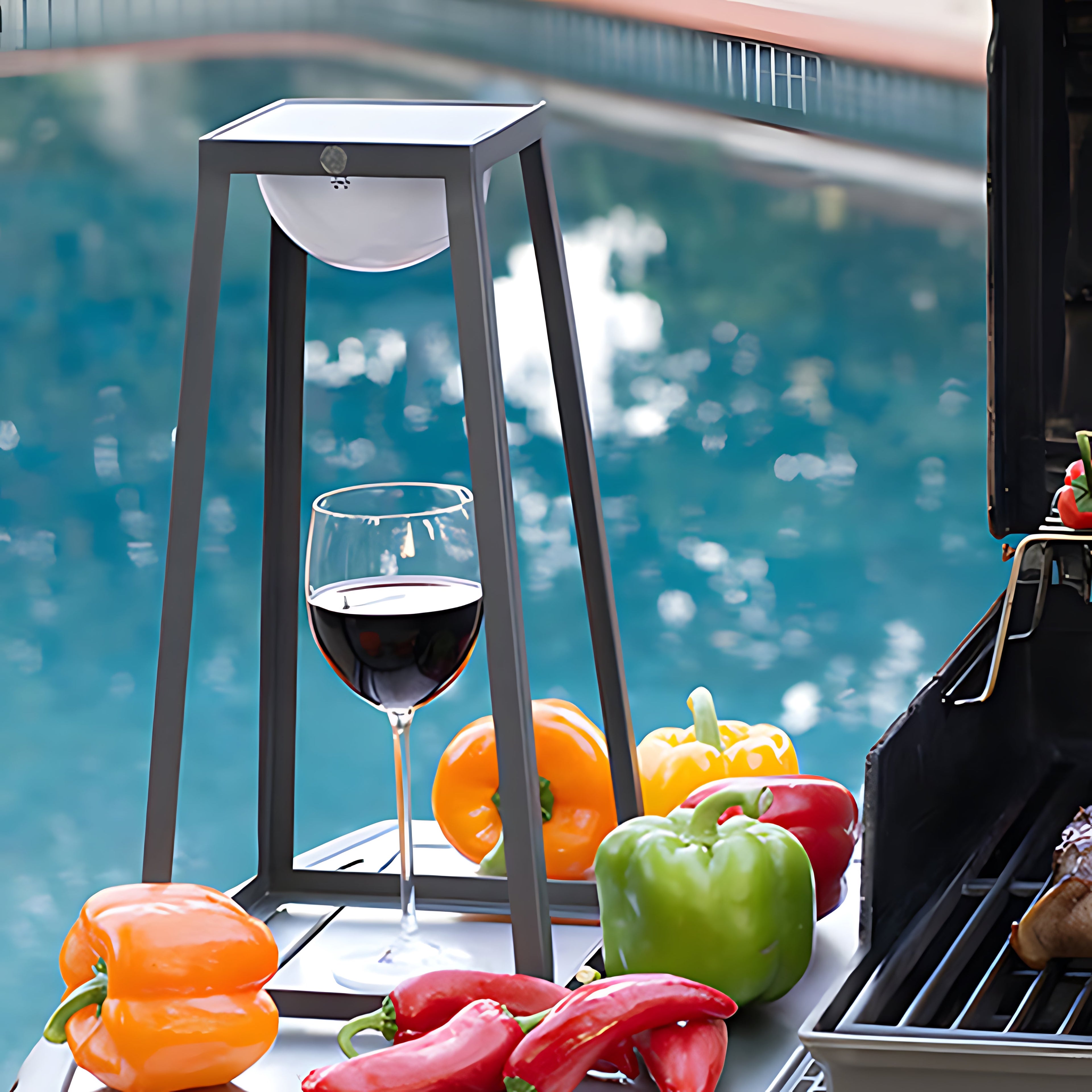 WINTHROP METAL OUTDOOR LANTERN WITH WATER-RESISTANT DESIGN