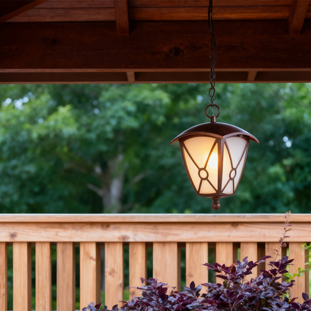 WINDSOR BLACK METAL OUTDOOR PENDANT LIGHTING