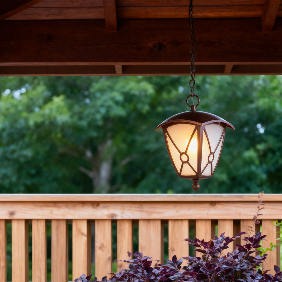 WINDSOR BLACK METAL OUTDOOR PENDANT LIGHTING