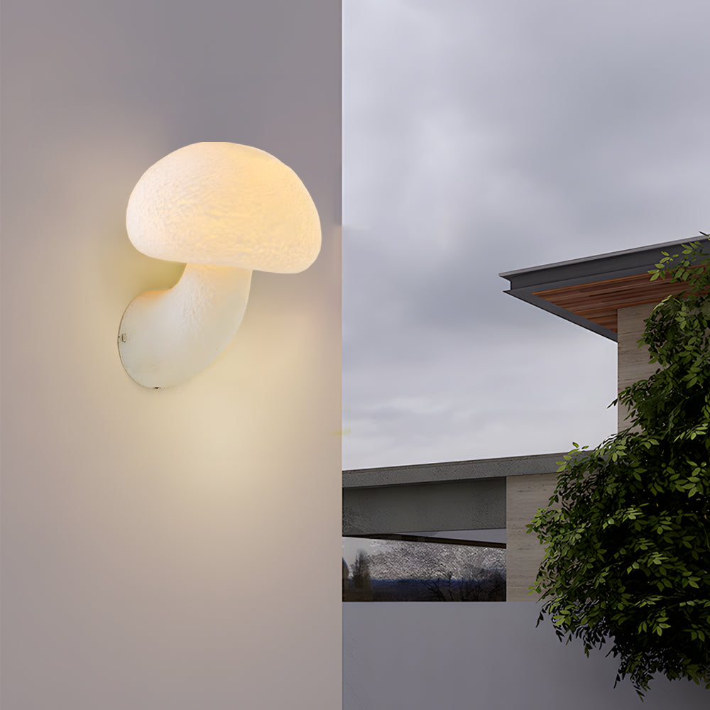 FENWICK MUSHROOM RESIN WALL SCONCE WITH WARM GLOW