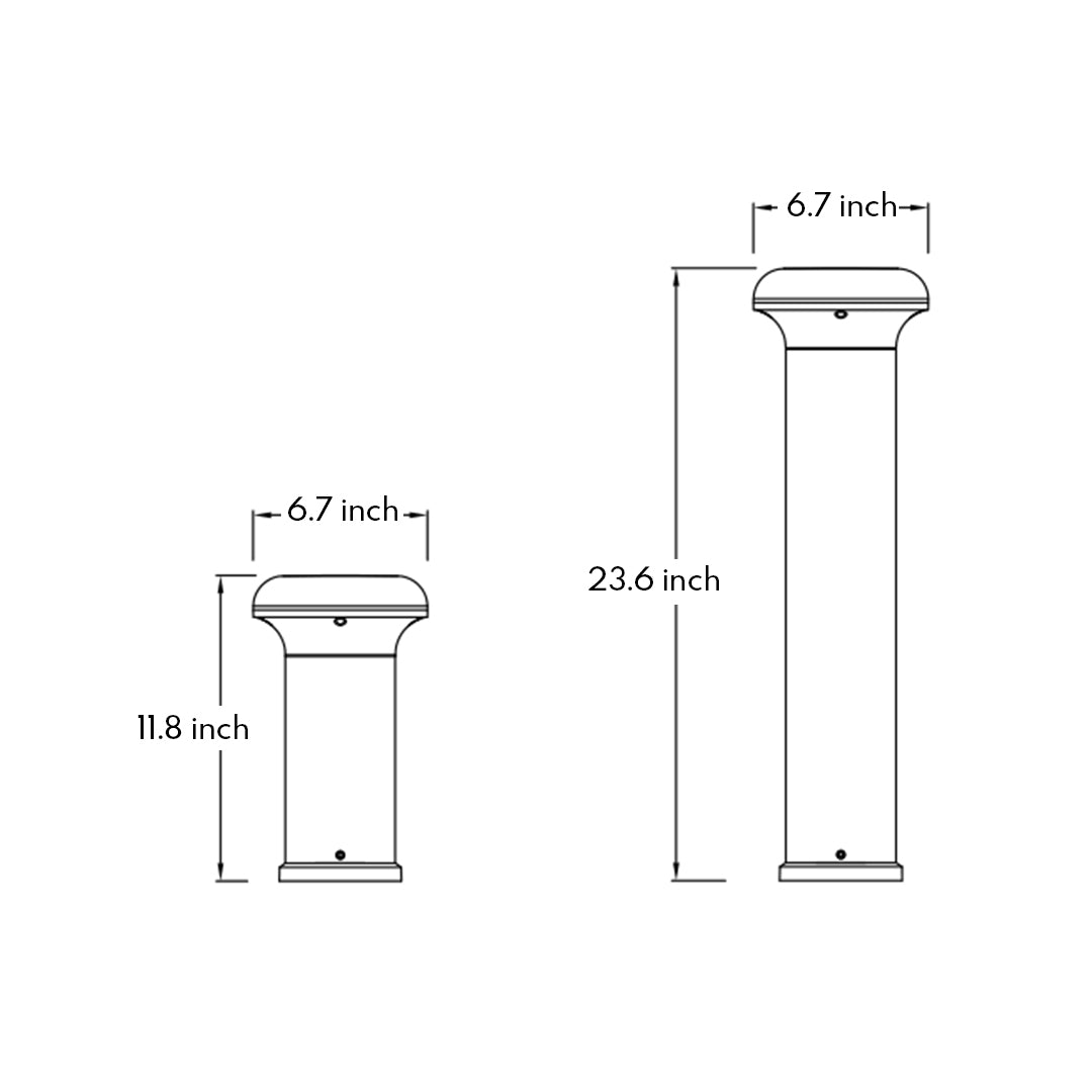 RAVENSHIRE TEXTURED GARDEN LANTERN | Waterproof Bollard Illumination