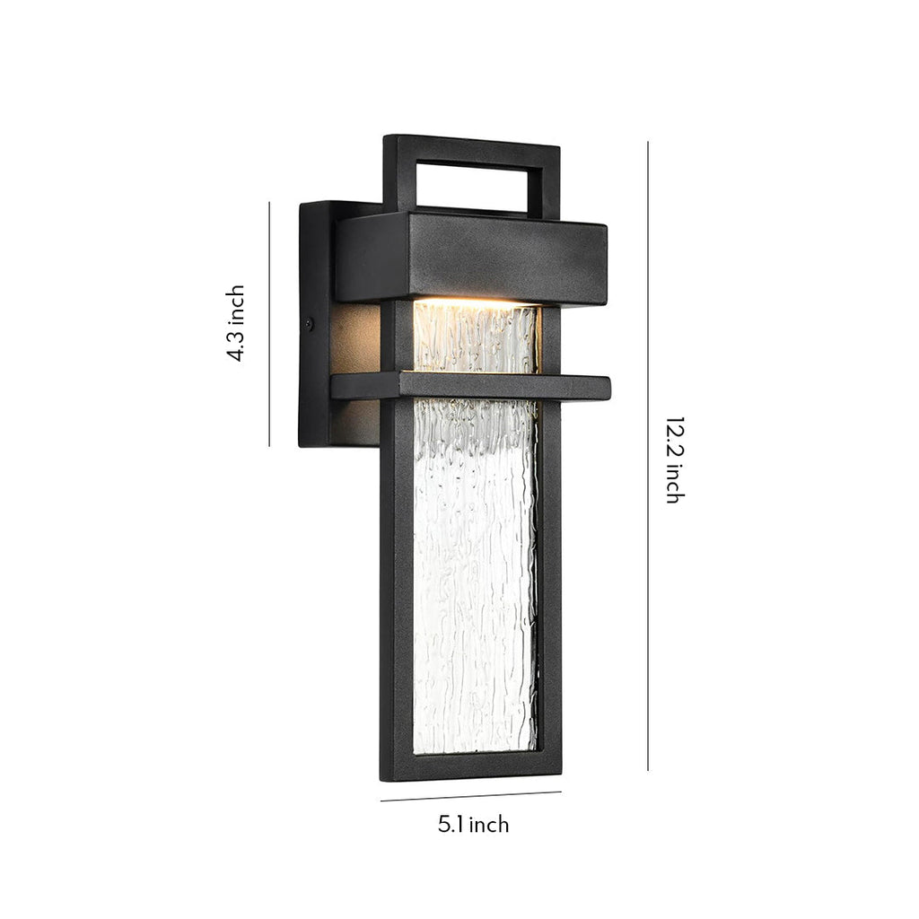 RAVENSHIRE NIGHTSCAPE WALL SCONCE - BLACK LED WEATHERPROOF ILLUMINATOR