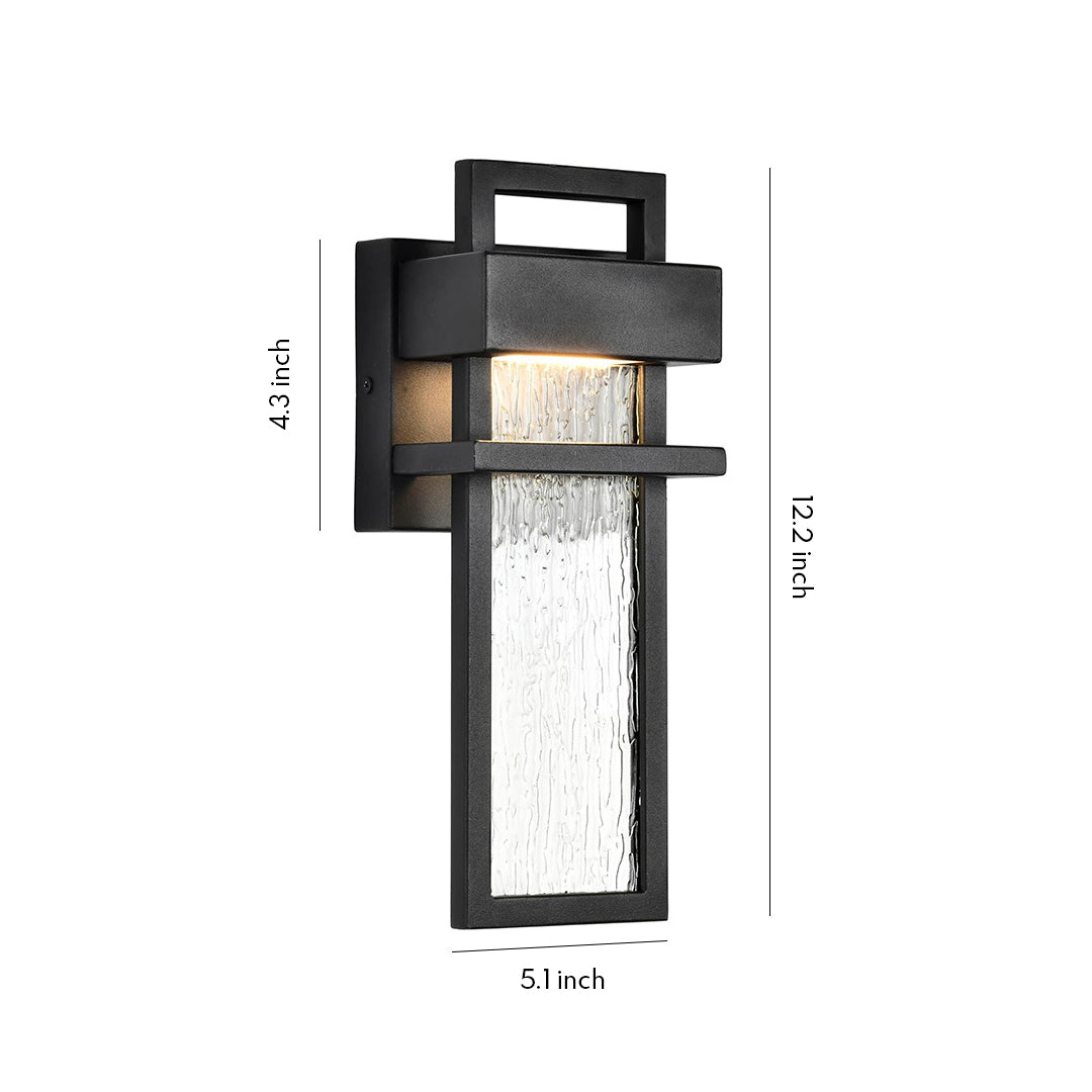 RAVENSHIRE NIGHTSCAPE WALL SCONCE - BLACK LED WEATHERPROOF ILLUMINATOR