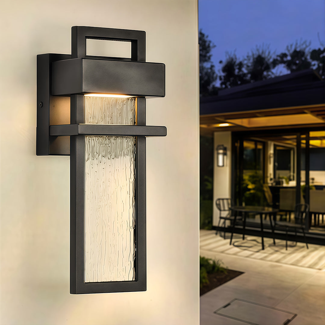 RAVENSHIRE NIGHTSCAPE WALL SCONCE - BLACK LED WEATHERPROOF ILLUMINATOR