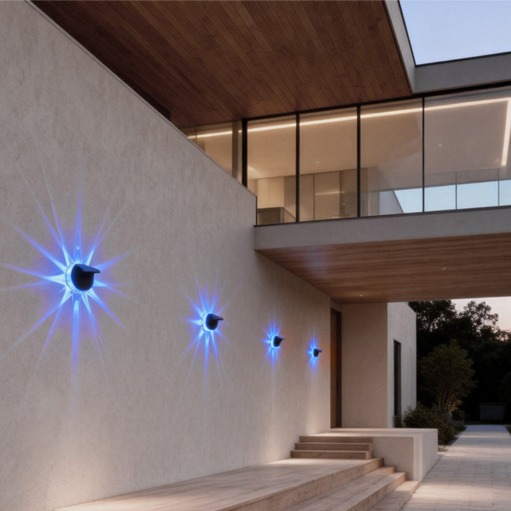 FLEETWOOD FLORAL SOLAR WALL LANTERN