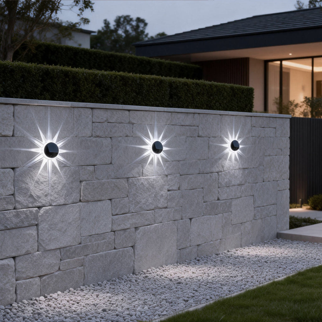 FLEETWOOD FLORAL SOLAR WALL LANTERN