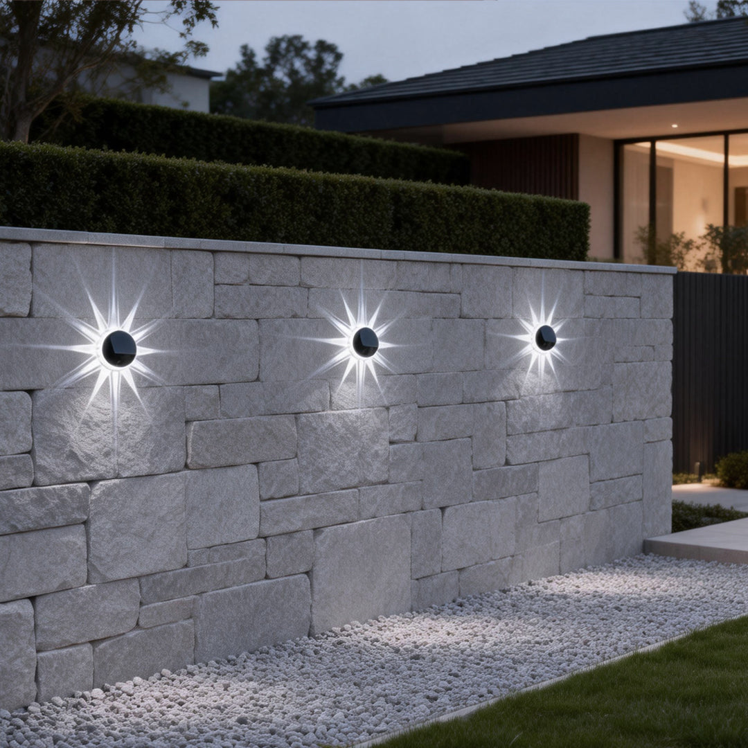 FLEETWOOD FLORAL SOLAR WALL LANTERN