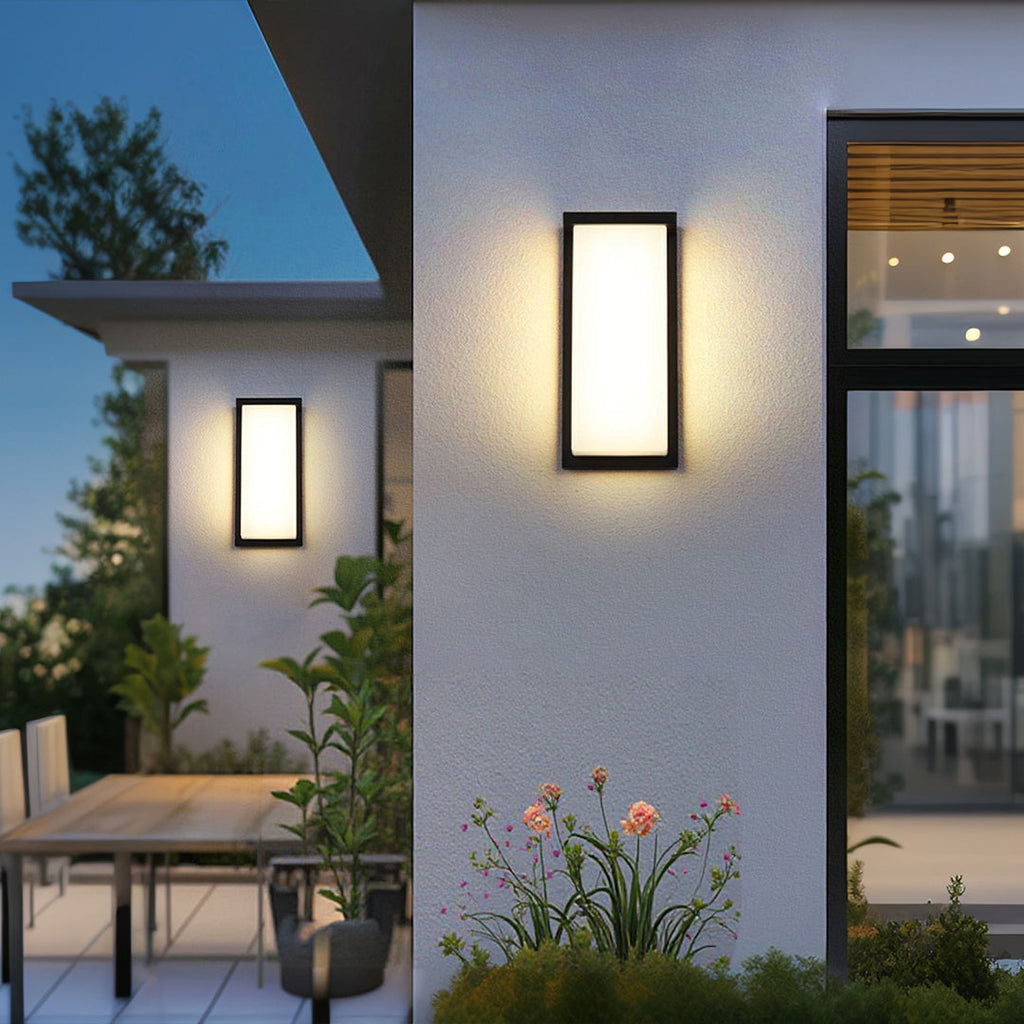 WINTHORPE WEATHERPROOF RECTANGULAR LED WALL LIGHT