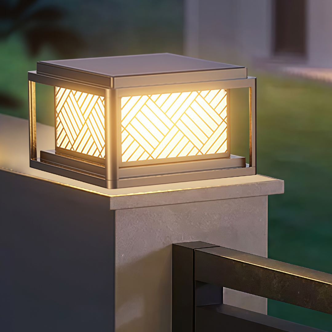 CHISWICK WEATHERPROOF GARDEN PILLAR LANTERN