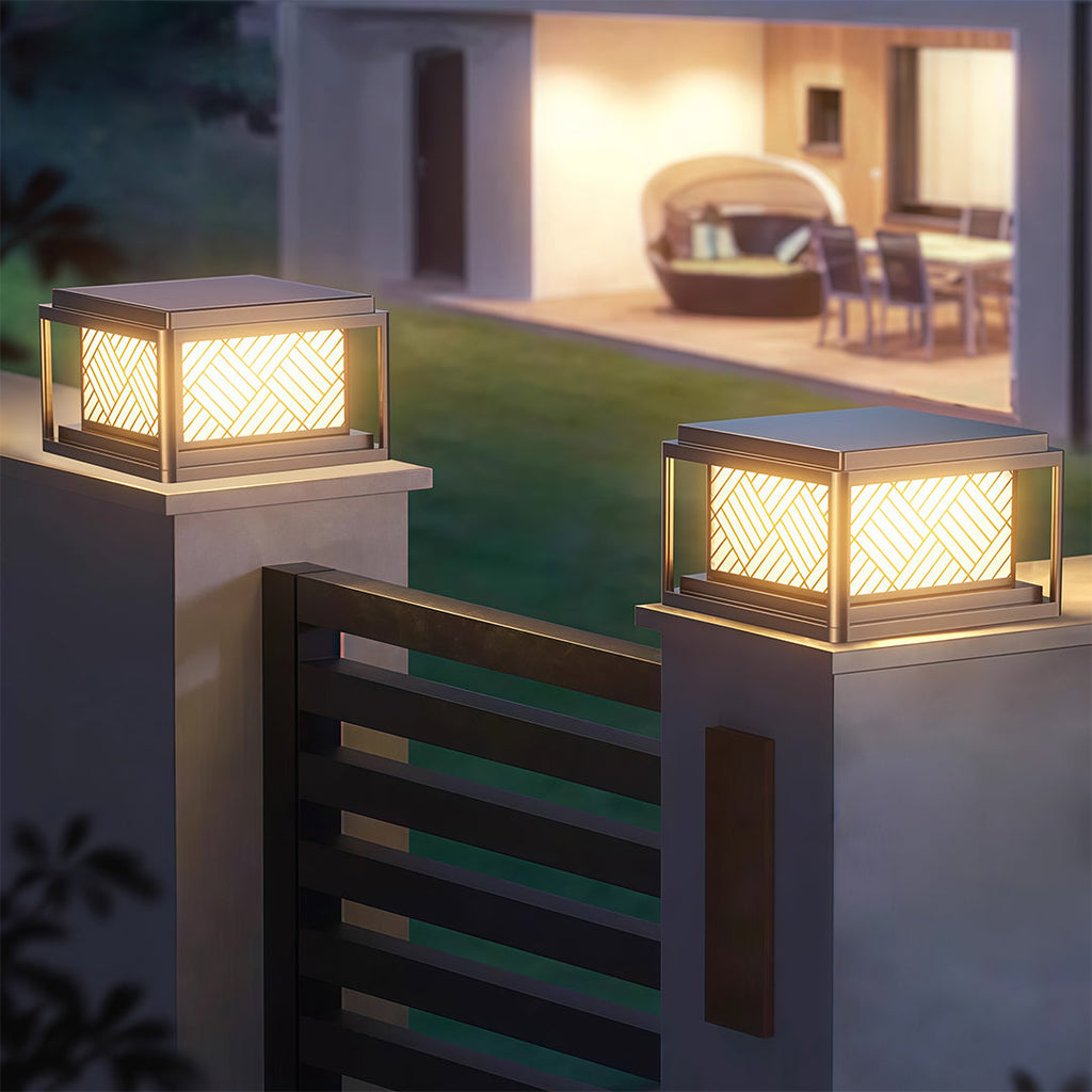 CHISWICK WEATHERPROOF GARDEN PILLAR LANTERN