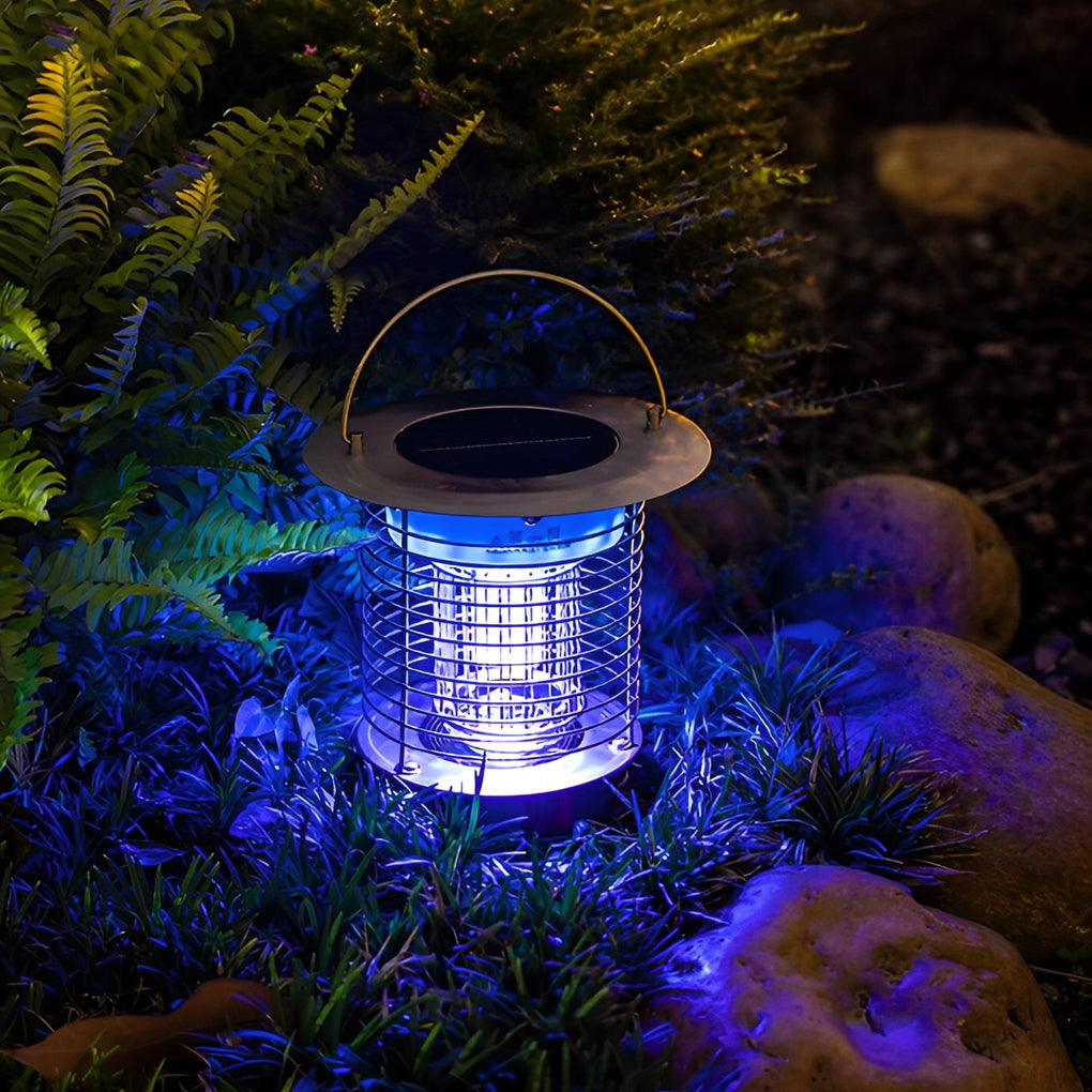 CHARLESTON PURPLE GLOW SOLAR INSECT TRAP LANTERN