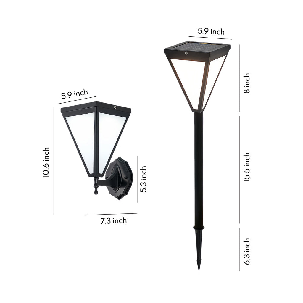 WINDSOR HARMONY SOLAR WALL LANTERN