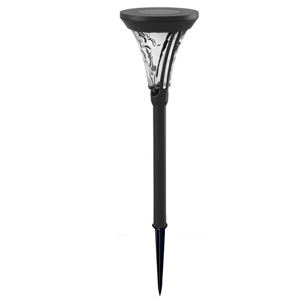 WINTHORPE SOLAR GLOWING PATHWAY LANTERNS WITH AQUA GLASS REFLECTORS