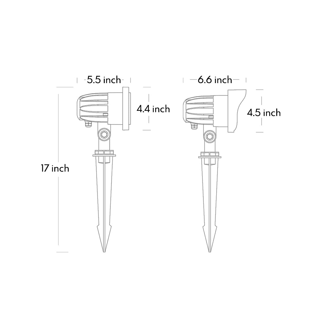 WINTERBOURNE ILLUMINATED GARDEN SPIKE LANTERNS