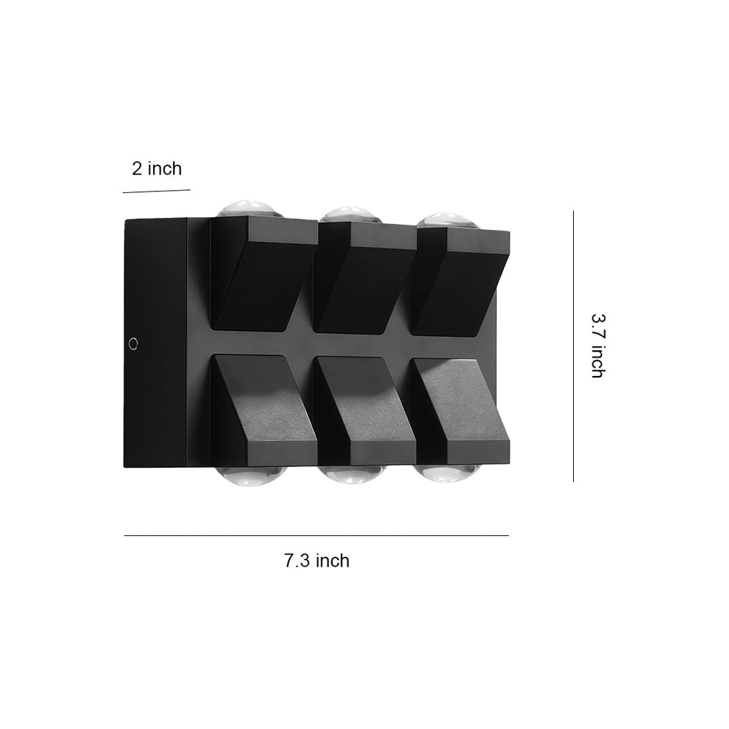 WINTERBOURNE BLACK LED OUTDOOR BIFACIAL LIGHTING FIXTURE