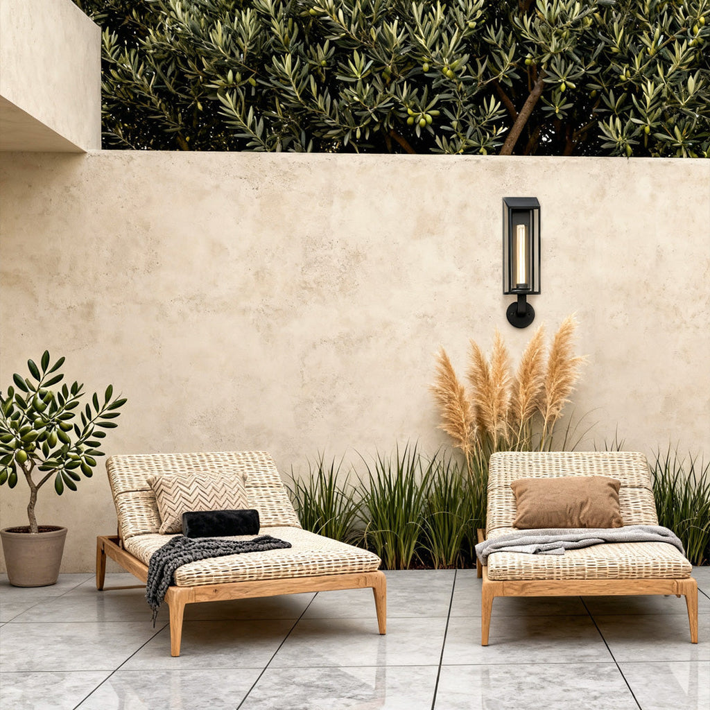 WINTHROP WEATHERED IRON WALL LANTERN