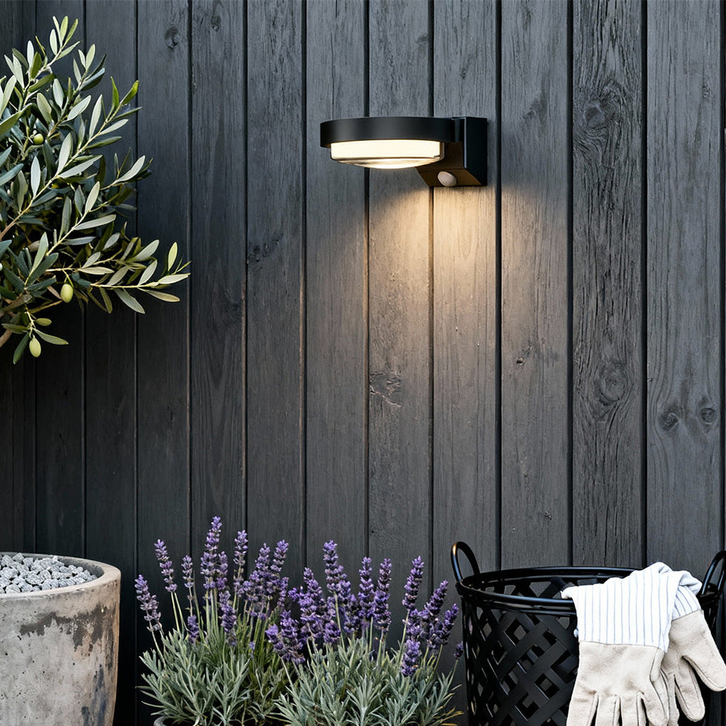 WINTHROP SOLAR WALL GUARDIAN LIGHTS, MOTION-ACTIVATED LED SET OF 2