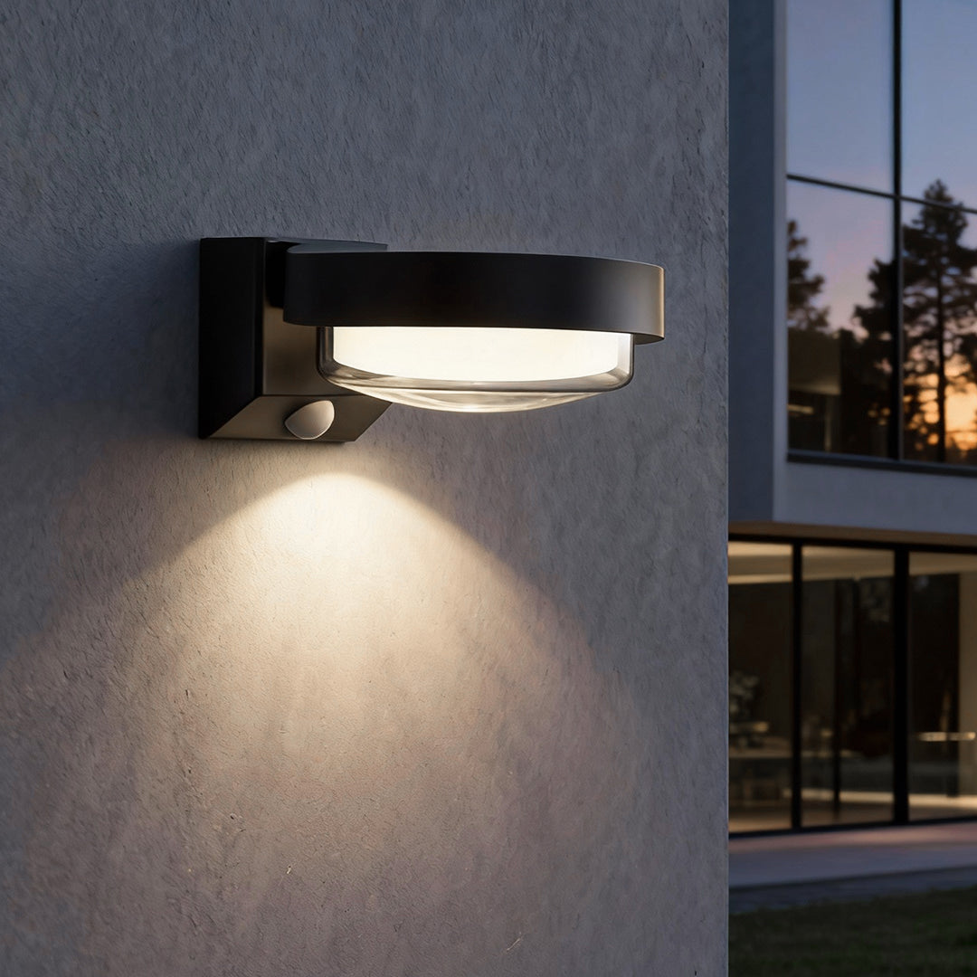 WINTHROP SOLAR WALL GUARDIAN LIGHTS, MOTION-ACTIVATED LED SET OF 2