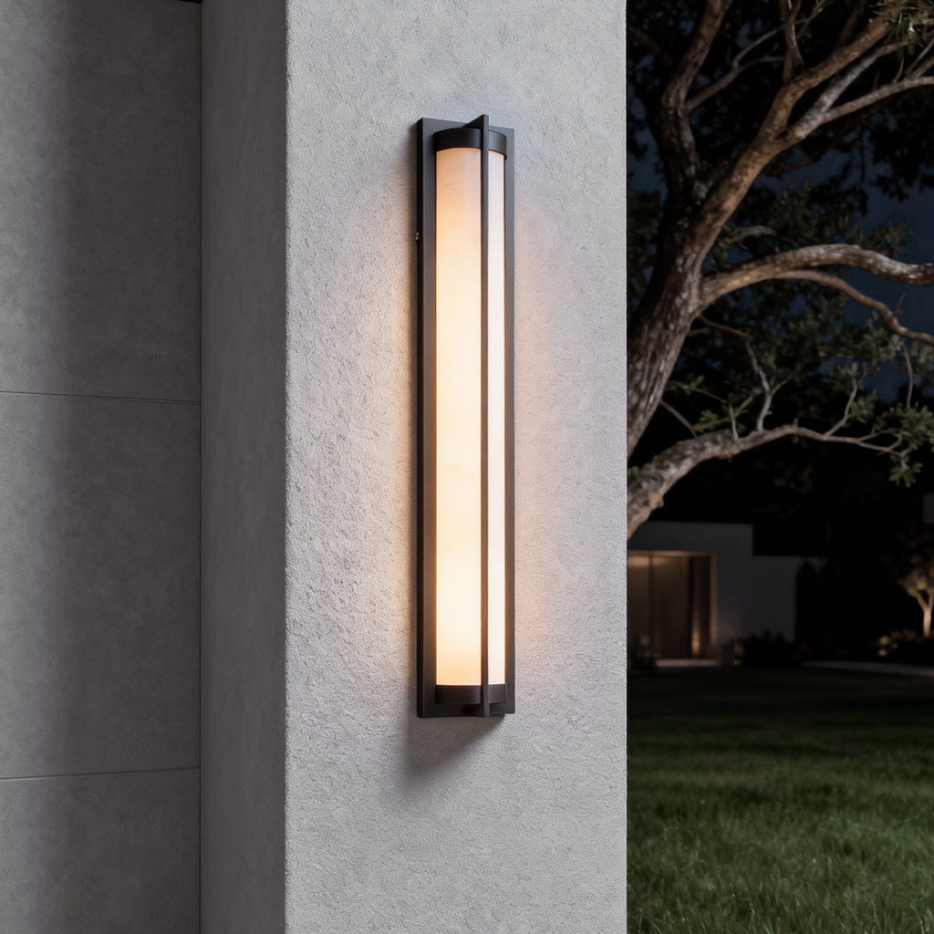 RAVENHURST NIGHTS BLACK MODERN OUTDOOR SCONCE LANTERN