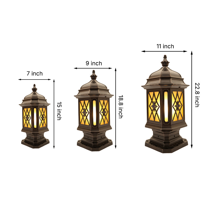 WINTHROP WEATHERPROOF OUTDOOR COLUMN LANTERN