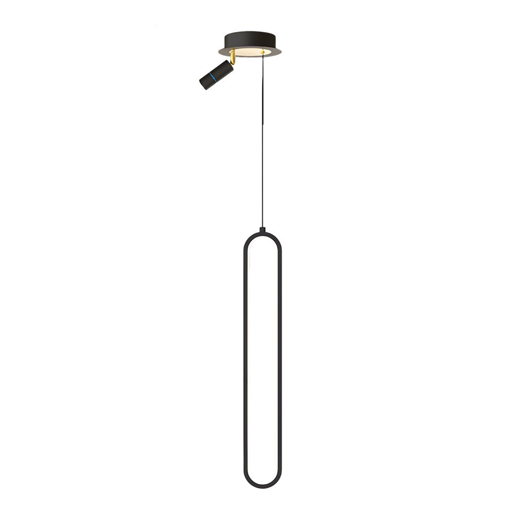 WINTHROP ALUMINUM OVAL PENDANT LIGHT WITH TRIPLE DIMMING SPOTLIGHTS