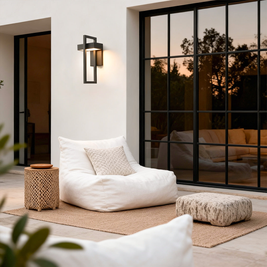 RAVENHALL MODERN RECTANGULAR OUTDOOR LED WALL LIGHT