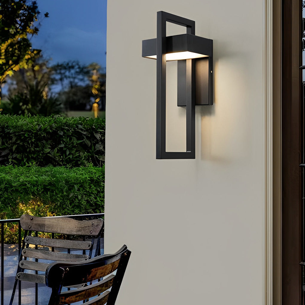RAVENHALL MODERN RECTANGULAR OUTDOOR LED WALL LIGHT