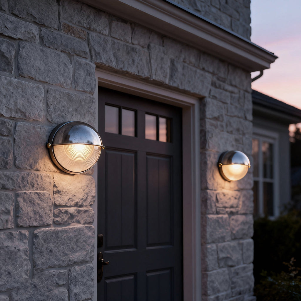 WINTERBOURNE RUSTIC OVAL BULKHEAD LANTERN