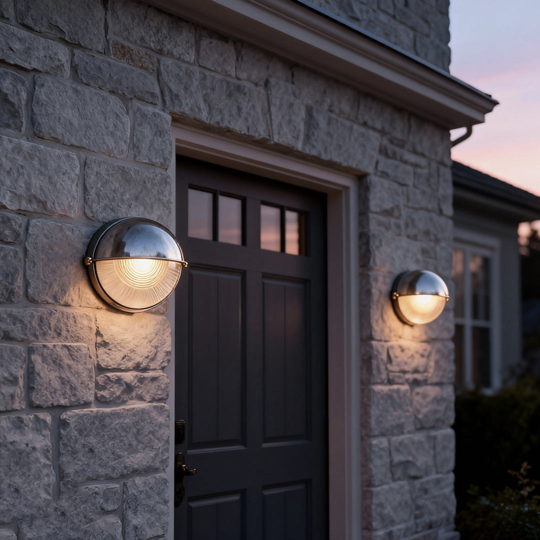WINTERBOURNE RUSTIC OVAL BULKHEAD LANTERN