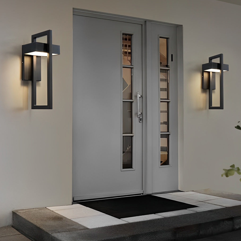 RAVENHALL MODERN RECTANGULAR OUTDOOR LED WALL LIGHT