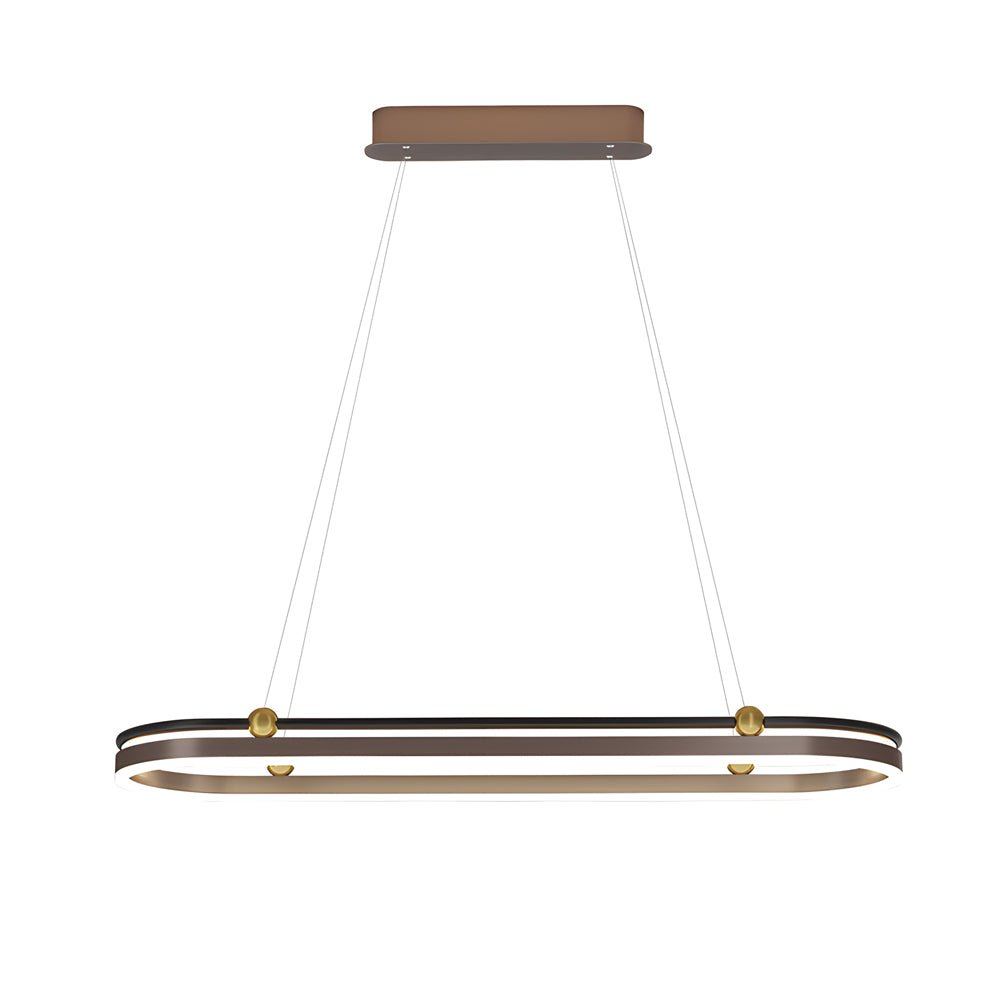 WINTERBOURNE ALUMINUM OVAL DINING CHANDELIER
