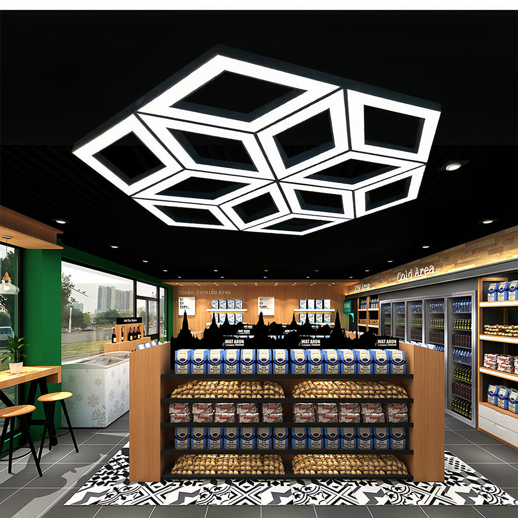 RAVENSCROFT DIAMOND-INSPIRED LED CEILING LANTERN