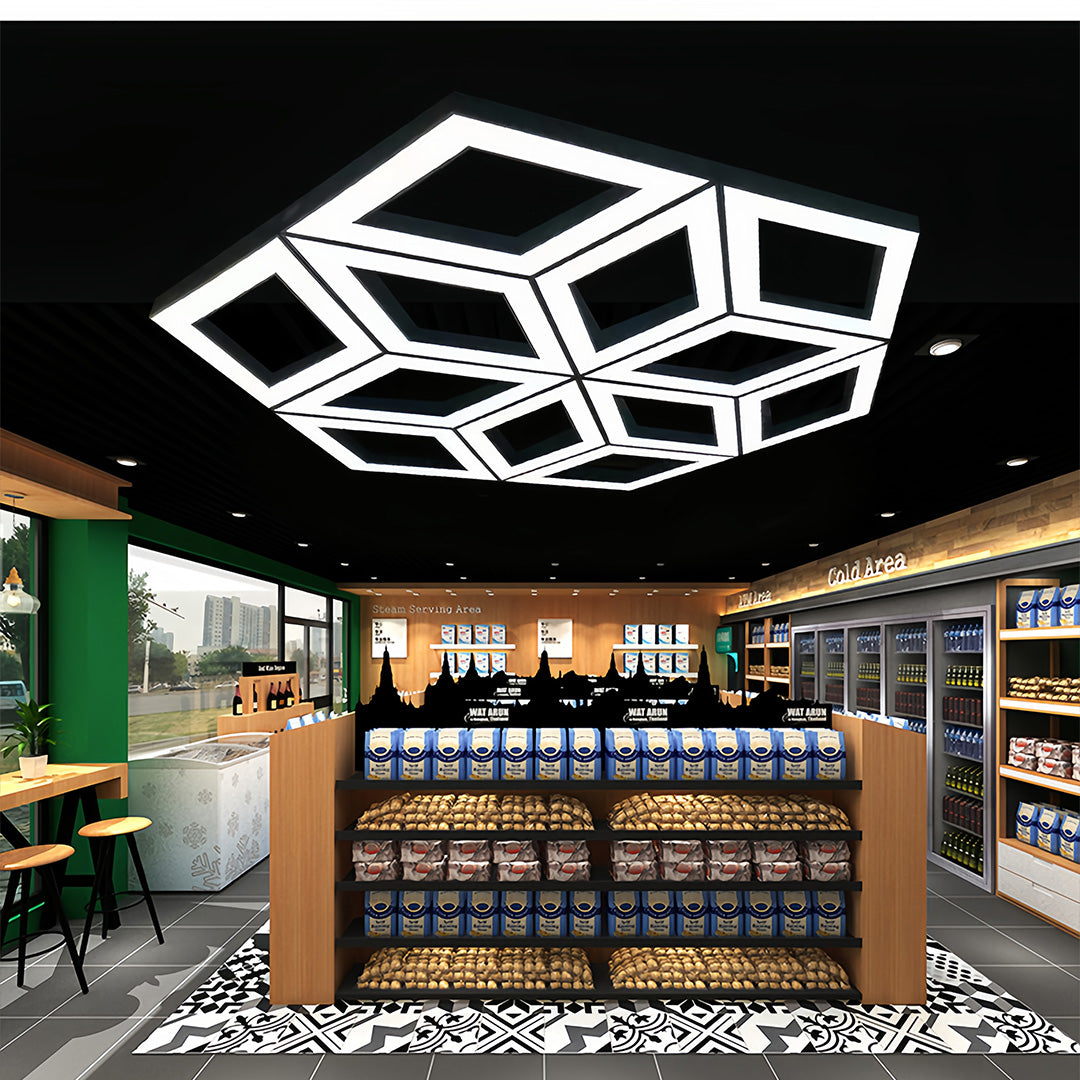 RAVENSCROFT DIAMOND-INSPIRED LED CEILING LANTERN