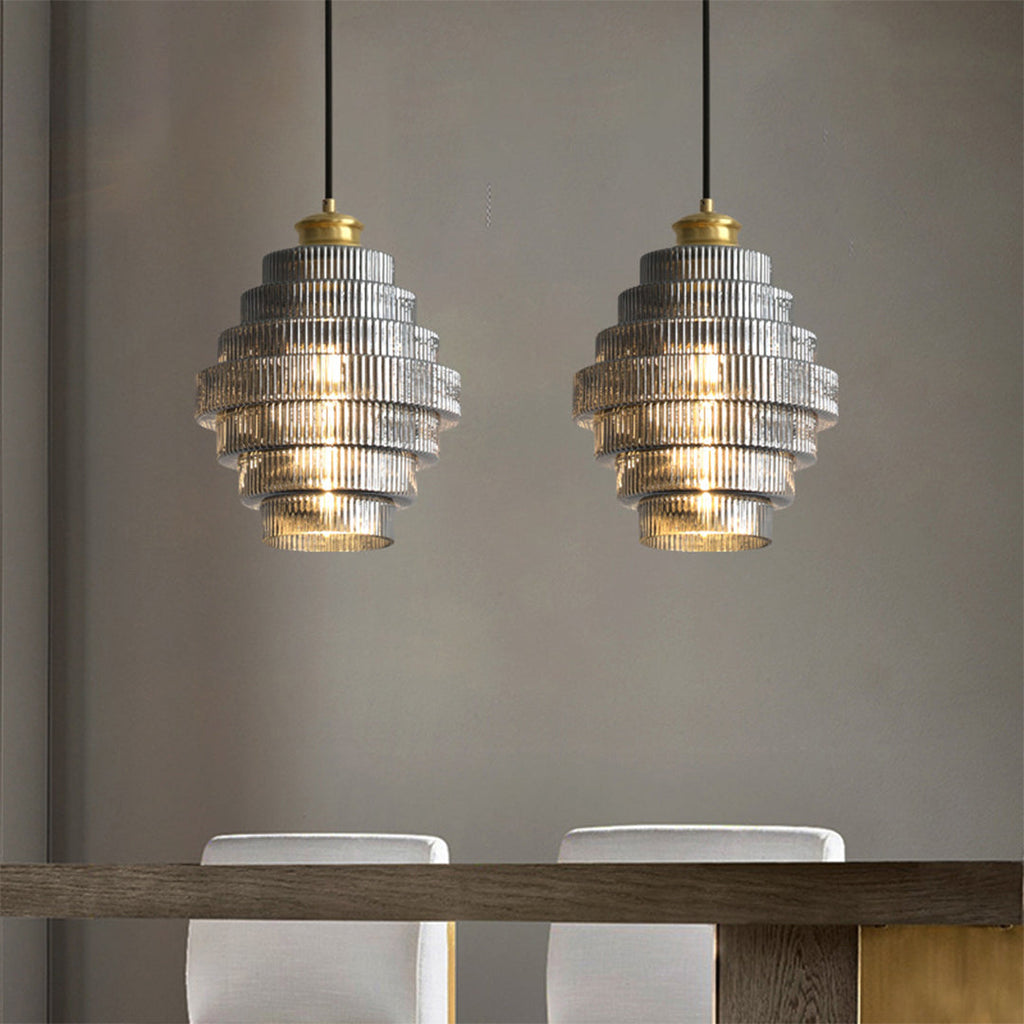 WINTHROP HONEYCOMB GLASS PENDANT LIGHT