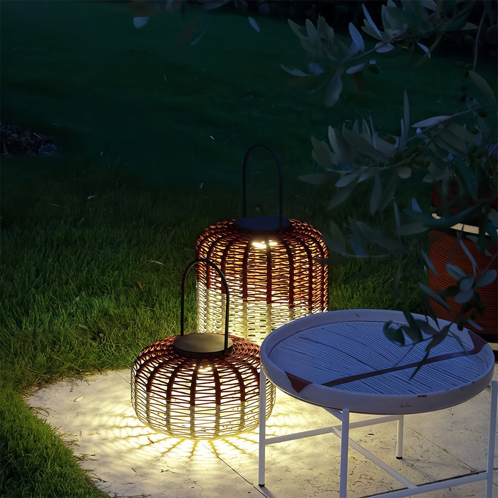 RAVENHURST WOVEN WATERPROOF LANTERN WITH LED ILLUMINATION