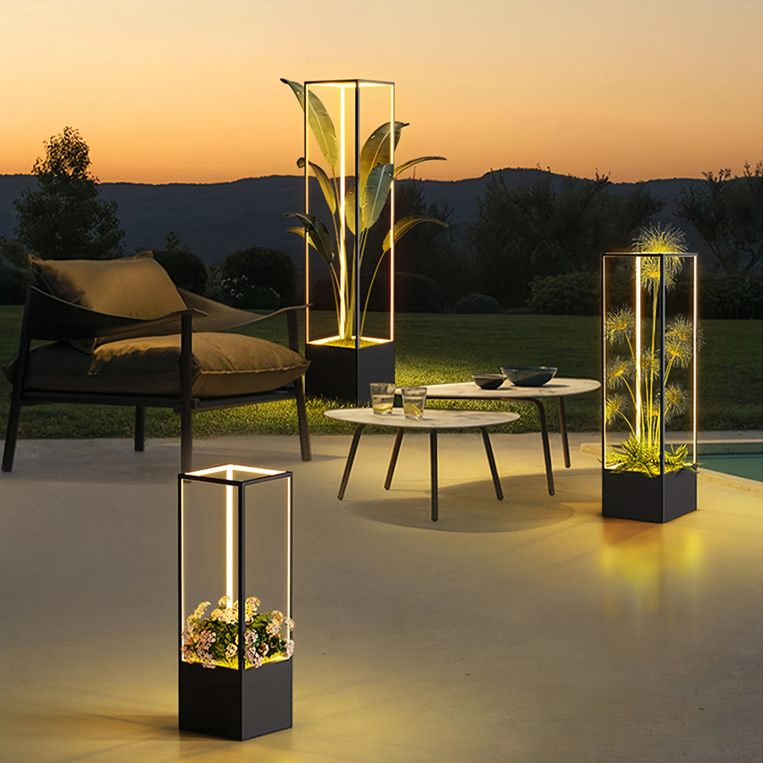 WINTHROP SQUARE LUMINAIRE - Stylish Waterproof Floor Light with Contemporary Flair