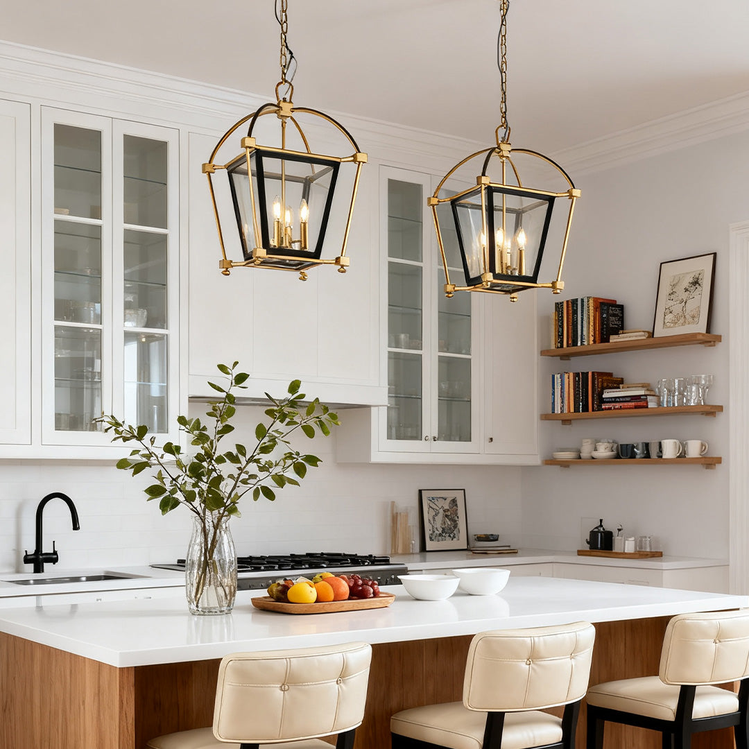 BRAMBLETON GILDED IRON HANGING LANTERN