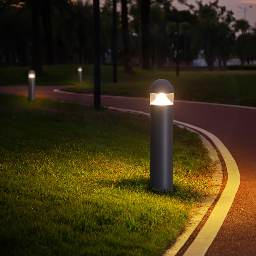 WINTERBOURNE RUSTIC LED GARDEN BOLLARD LANTERN