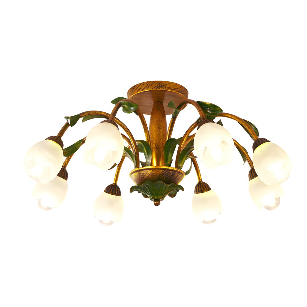 WINTHORPE TRIPLE-LEVEL DIMMING FLORAL CEILING LANTERN