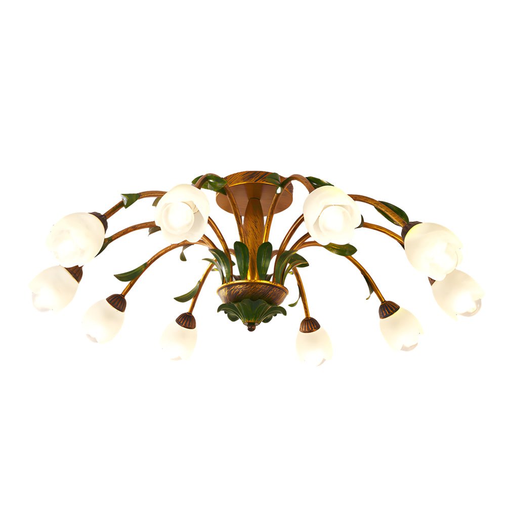 WINTHORPE TRIPLE-LEVEL DIMMING FLORAL CEILING LANTERN