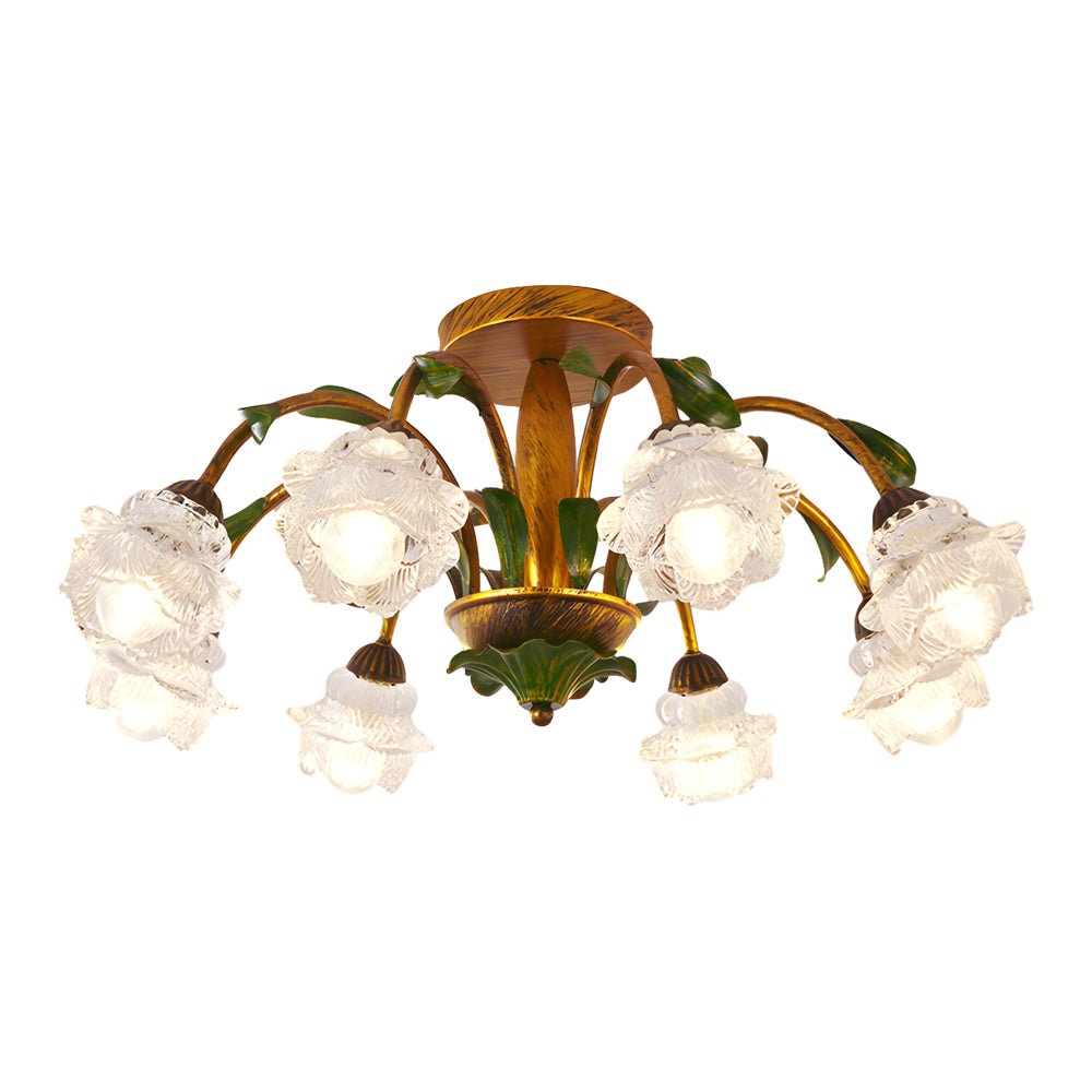 WINTHORPE TRIPLE-LEVEL DIMMING FLORAL CEILING LANTERN
