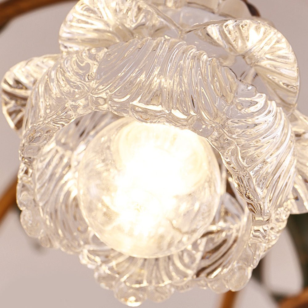 WINTHORPE TRIPLE-LEVEL DIMMING FLORAL CEILING LANTERN