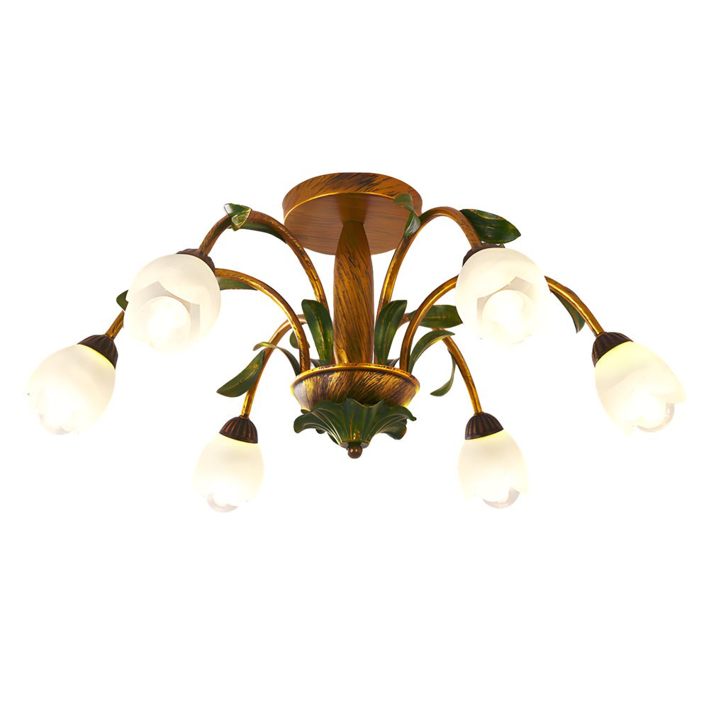 WINTHORPE TRIPLE-LEVEL DIMMING FLORAL CEILING LANTERN