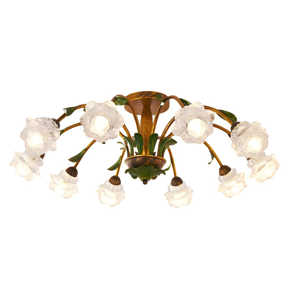 WINTHORPE TRIPLE-LEVEL DIMMING FLORAL CEILING LANTERN