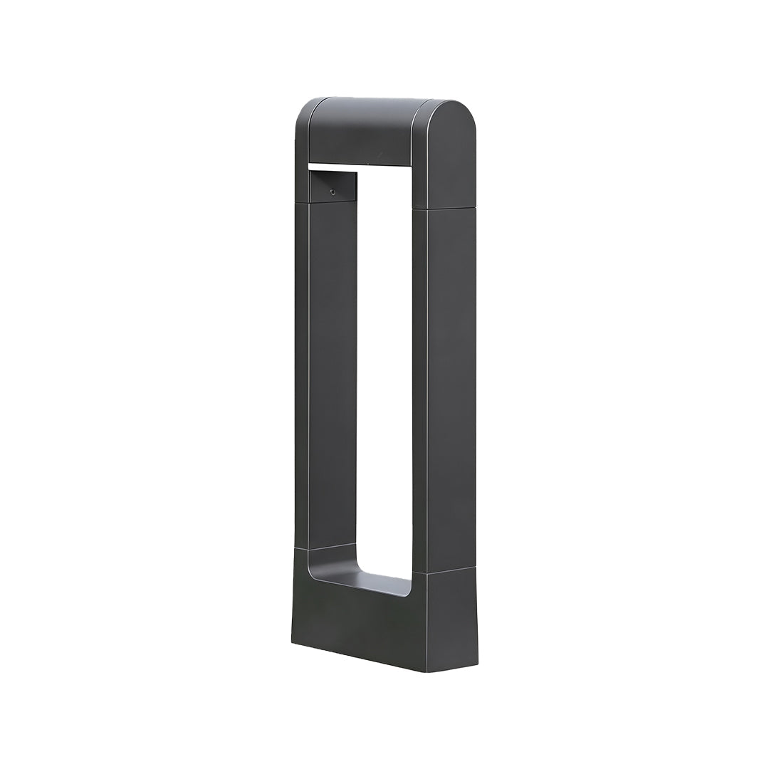 WINDSOR SQUARE BLACK OUTDOOR BOLLARD LANTERN