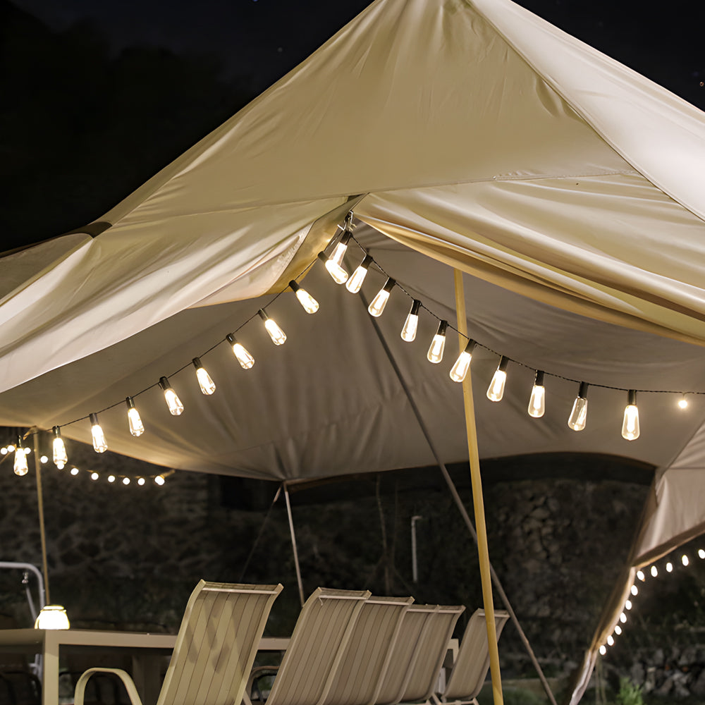WHIMBLETON RUSTIC SOLAR GLOW STRING LIGHTS