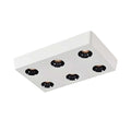 WINTHORPE RECTANGULAR 6/8-BULB WHITE LED CEILING FIXTURE