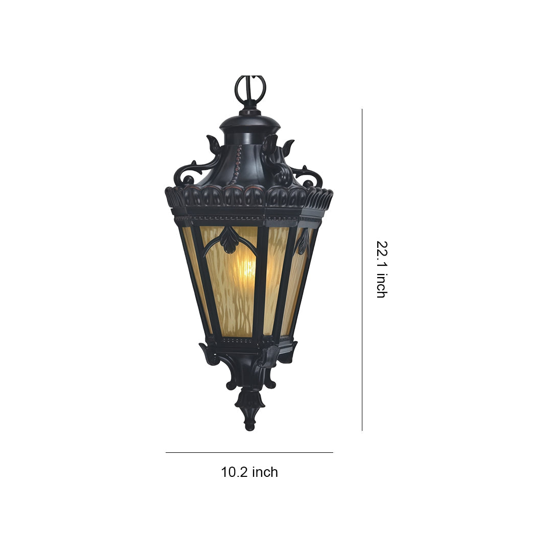 RAVENSTONE BLACK ALUMINUM OUTDOOR PENDANT LIGHT