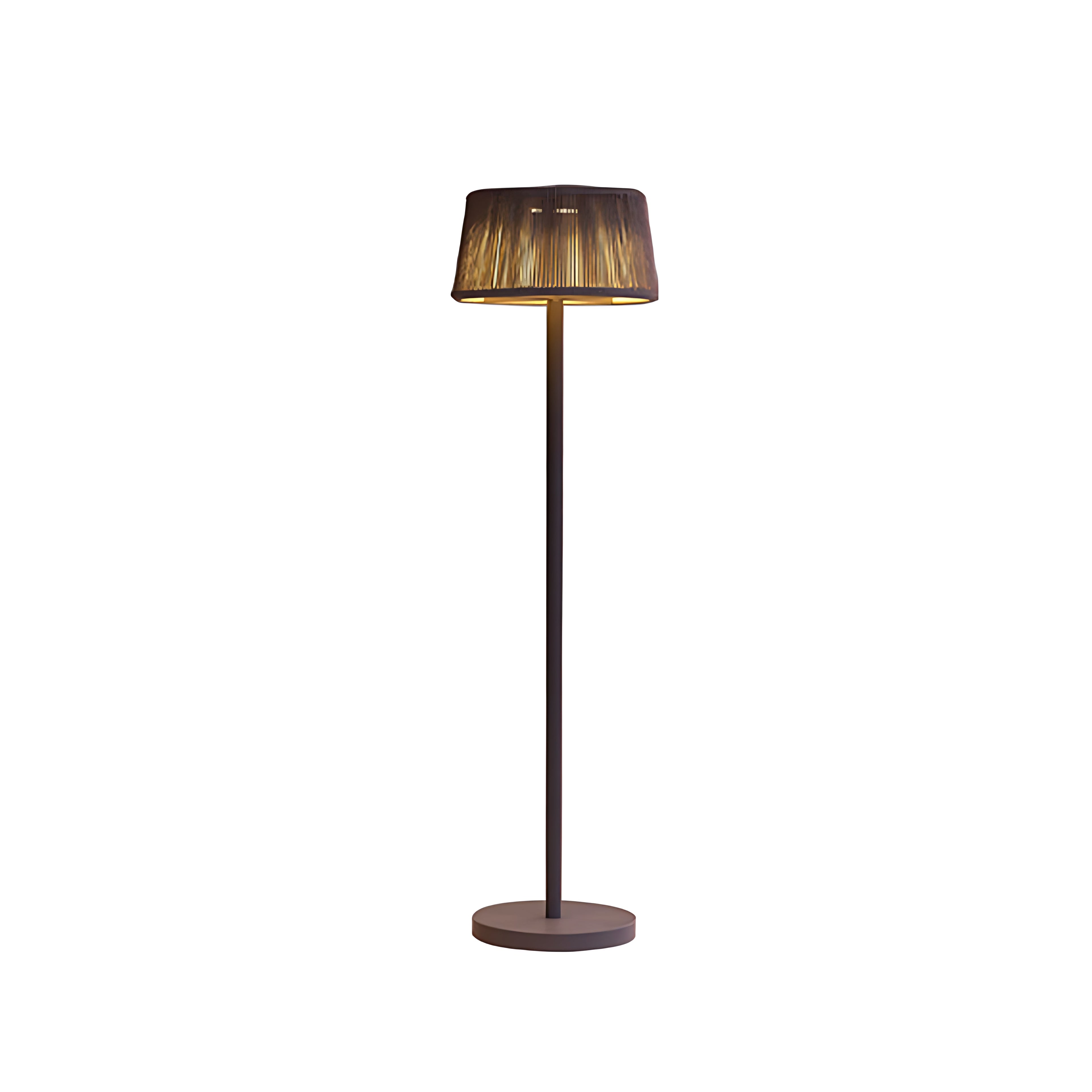 CHATHAM RAIN-RESISTANT MID-CENTURY LAMP WITH WOVEN SHADE
